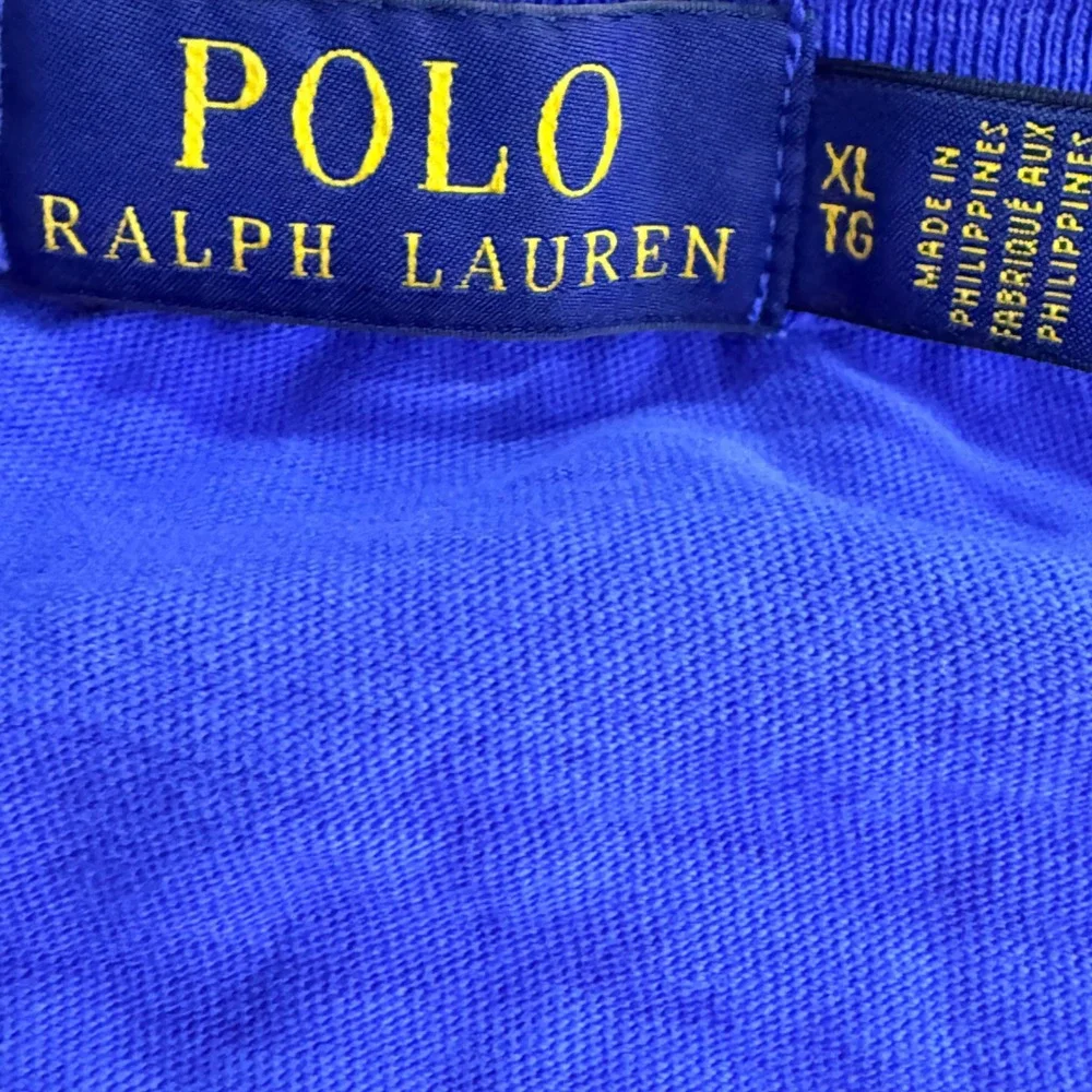 Polo Ralph Lauren T-Shirt Men XL Royal Blue Nautical Graphic Pocket Cotton Beach